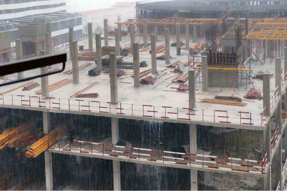 How To Pour Concrete In Rain Bad Weather 